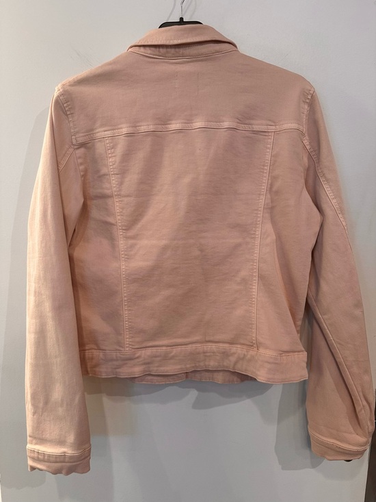 Women's Blush Pink Denim Jacket - Picture 4 of 4
